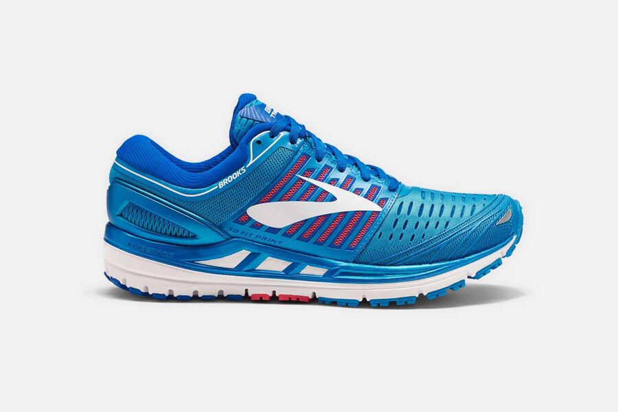 Brooks Women's Transcend 5 Road Running Shoes Blue TKRG-69574